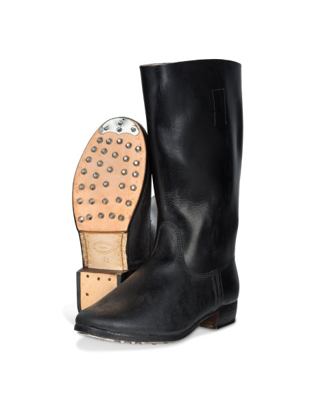 German leather marching boots