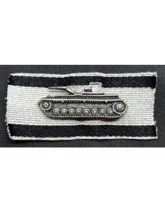 Tank vernietiging badge zilver