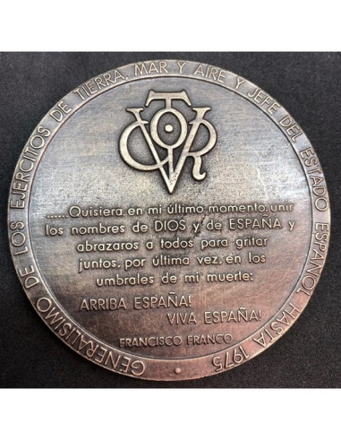 Francisco Franco Medaillon