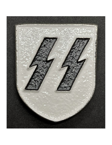 SS metal helmet badge