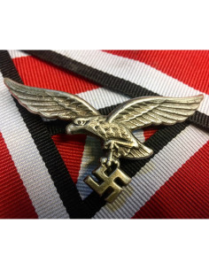 DAK metal helmet badge