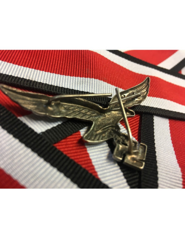 DAK metal helmet badge