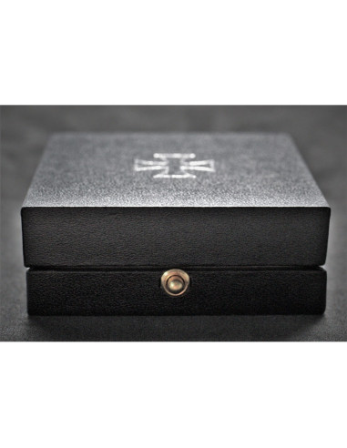 Display case for iron cross