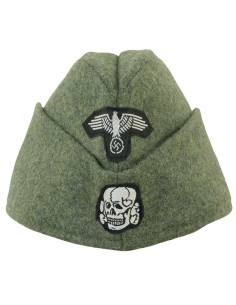 SS M40 side cap with insignia