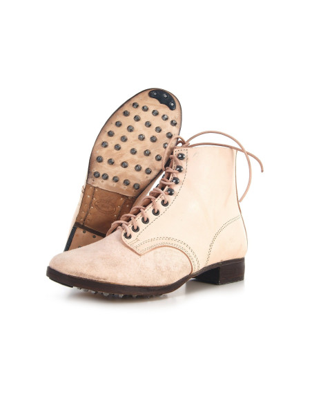 M37 German leather army ankle boots undyed