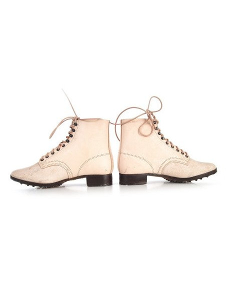 M37 Duitse leren leger schoenen ongeverfd