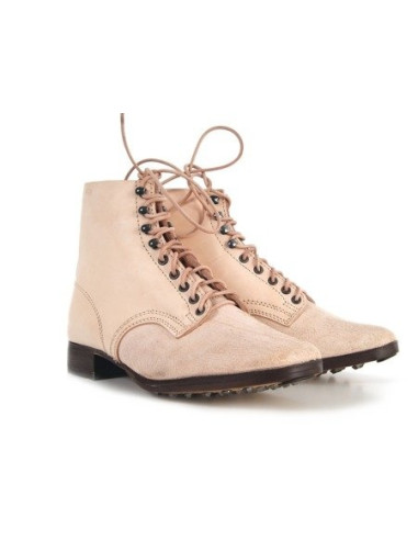 M37 German leather army ankle boots undyed