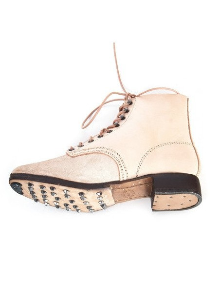 M37 German leather army ankle boots undyed