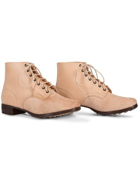 M43 German leather army ankle boots undyed