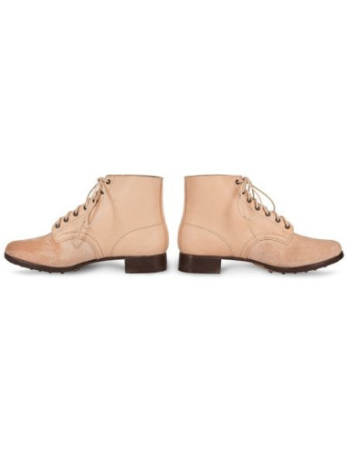 M43 German leather army ankle boots undyed