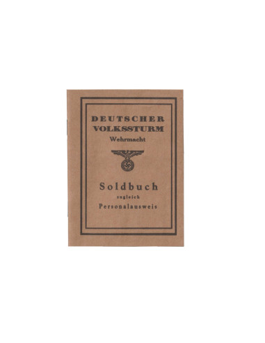 Volkssturm dienstboek - Copy