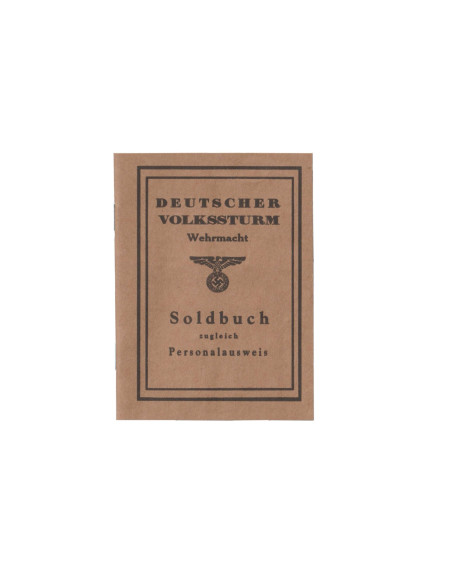 Volkssturm dienstboek - Copy