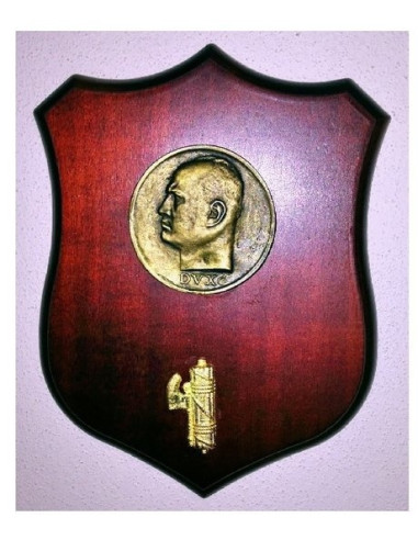 Muurschild Mussolini