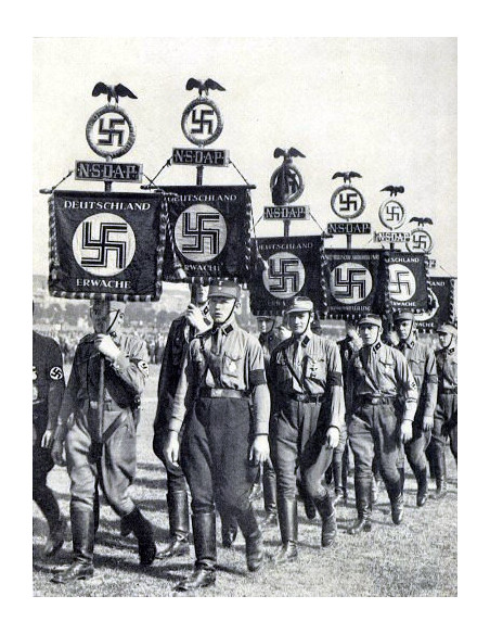 Deutschland Erwache hand sewn banner