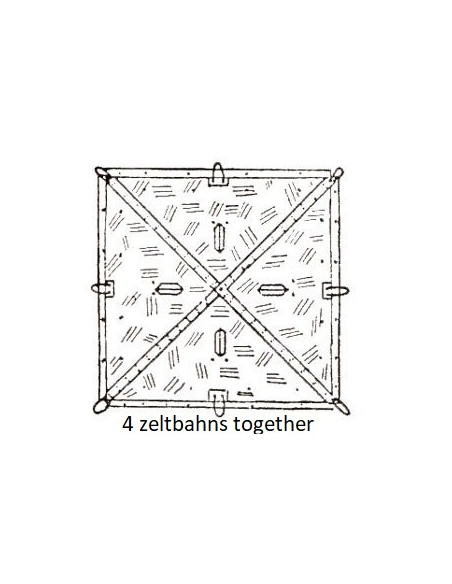 2 in 1 eichentarn camouflage zeltbahn