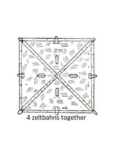 2 in 1 Splittertarn camouflage zeltbahn
