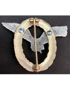 Luftwaffe piloot badge goud zonder swastika 2