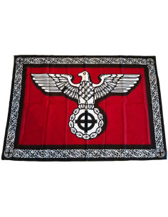 Celtic cross eagle flag polyester