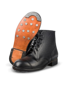 Bottes de l'armée britannique en cuir noir