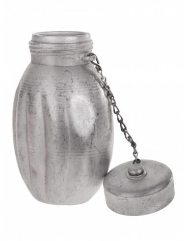 Polish aluminum field canteen