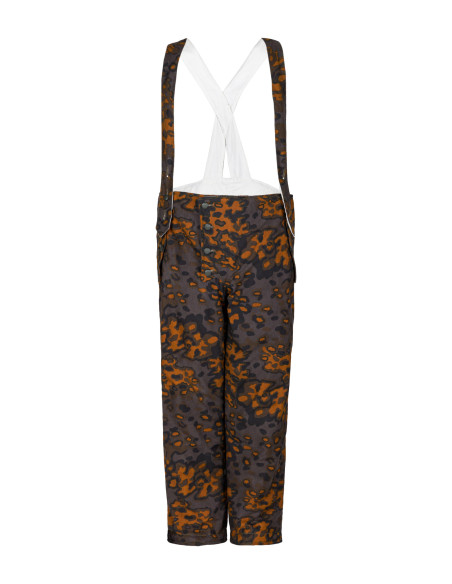 2 in 1 eichentarn winter wit camouflage bretelbroek