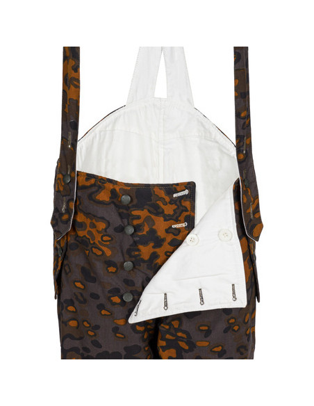 2 in 1 eichentarn winter wit camouflage bretelbroek