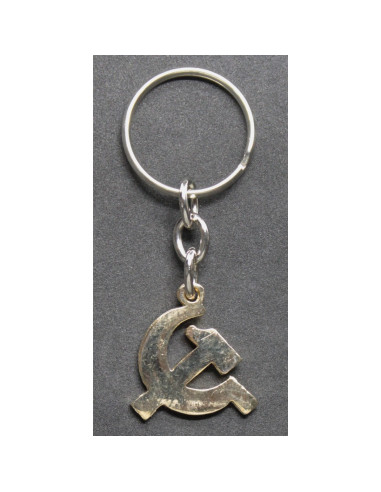 Porte-clés communiste marteau et faucille