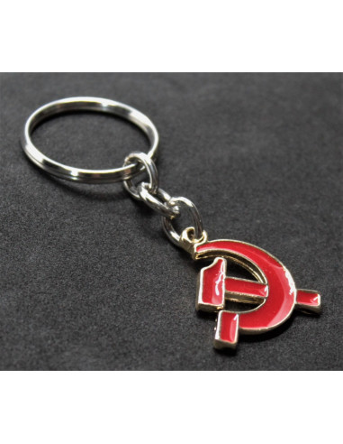 Porte-clés communiste marteau et faucille