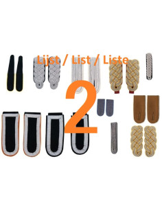 Kies schouderplaten lijst 2