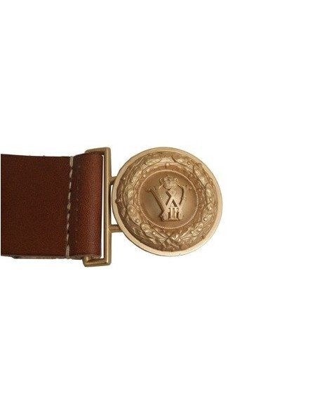 Ceinture cuir d'officier prussien avec boucle