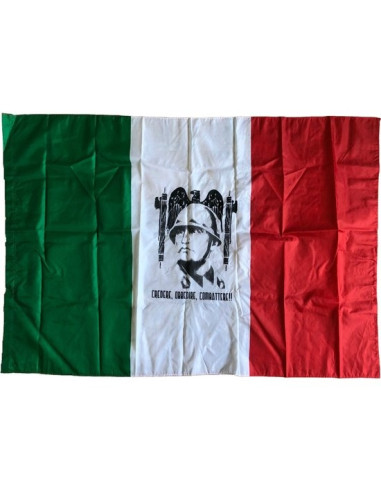 Credere Obbedire Combattere flag polyester