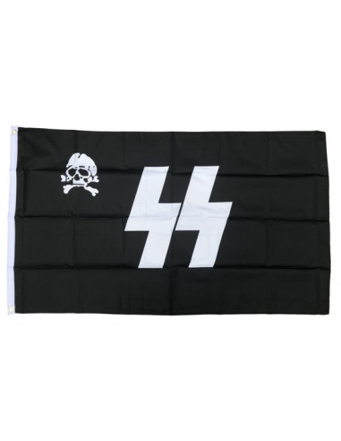 Schutzstaffel(Waffen SS) doodshoofd vlag polyester