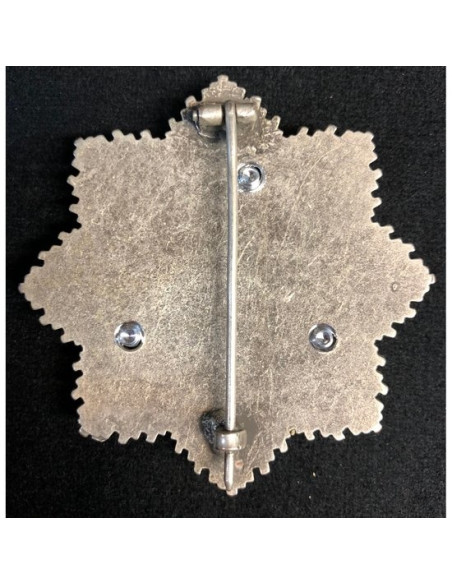 Duitse kruis broche goud & zilver