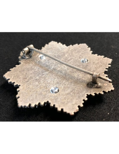 Duitse kruis broche goud & zilver