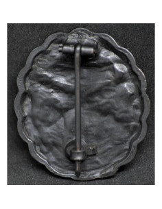 noir badge Marine blessé 2