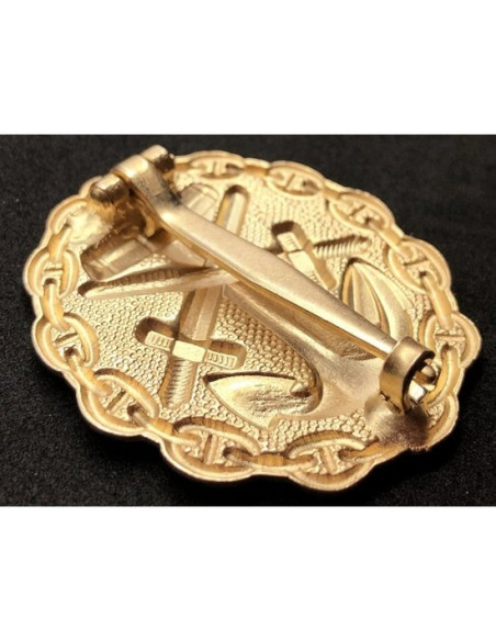 Marine verwonding badge goud
