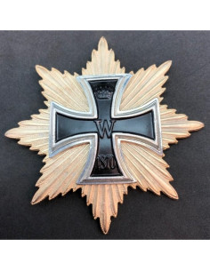 1870 Broche Grande Croix étoiles