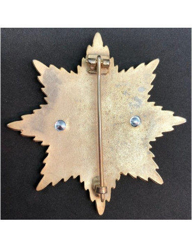 1870 Broche Grande Croix étoiles